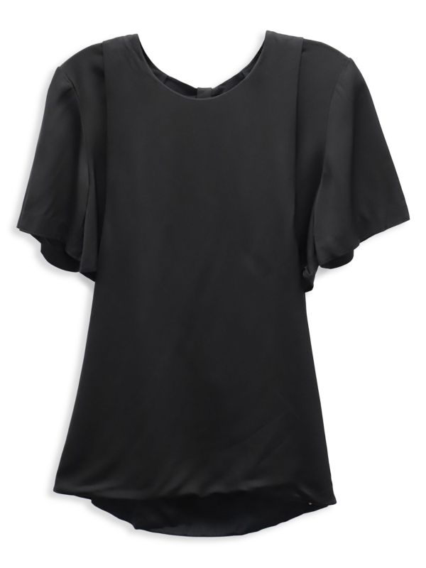 Alexander Wang Alexander Wang Top With Side Slits In Black Viscose